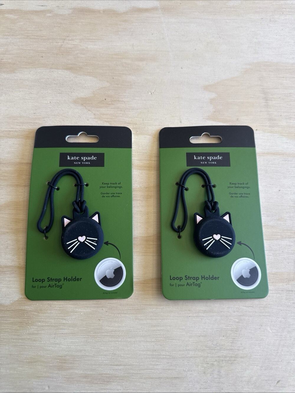 Kate Spade New York AirTag Protective Case - Cat Set Of Two